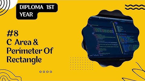 C Area & Perimeter Of Rectangle #video #coding