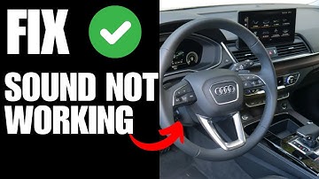 Audi q5 Sound Not Working - How To Fix (Q7 can work also)
