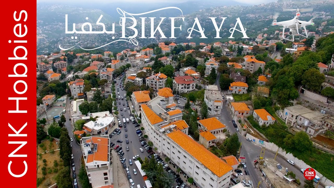 Bikfaya by drone بلدة بكفيّا YouTube