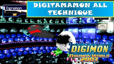 Digimon World 2003 Gameplay - Digitamamon All Technique & Signature Move