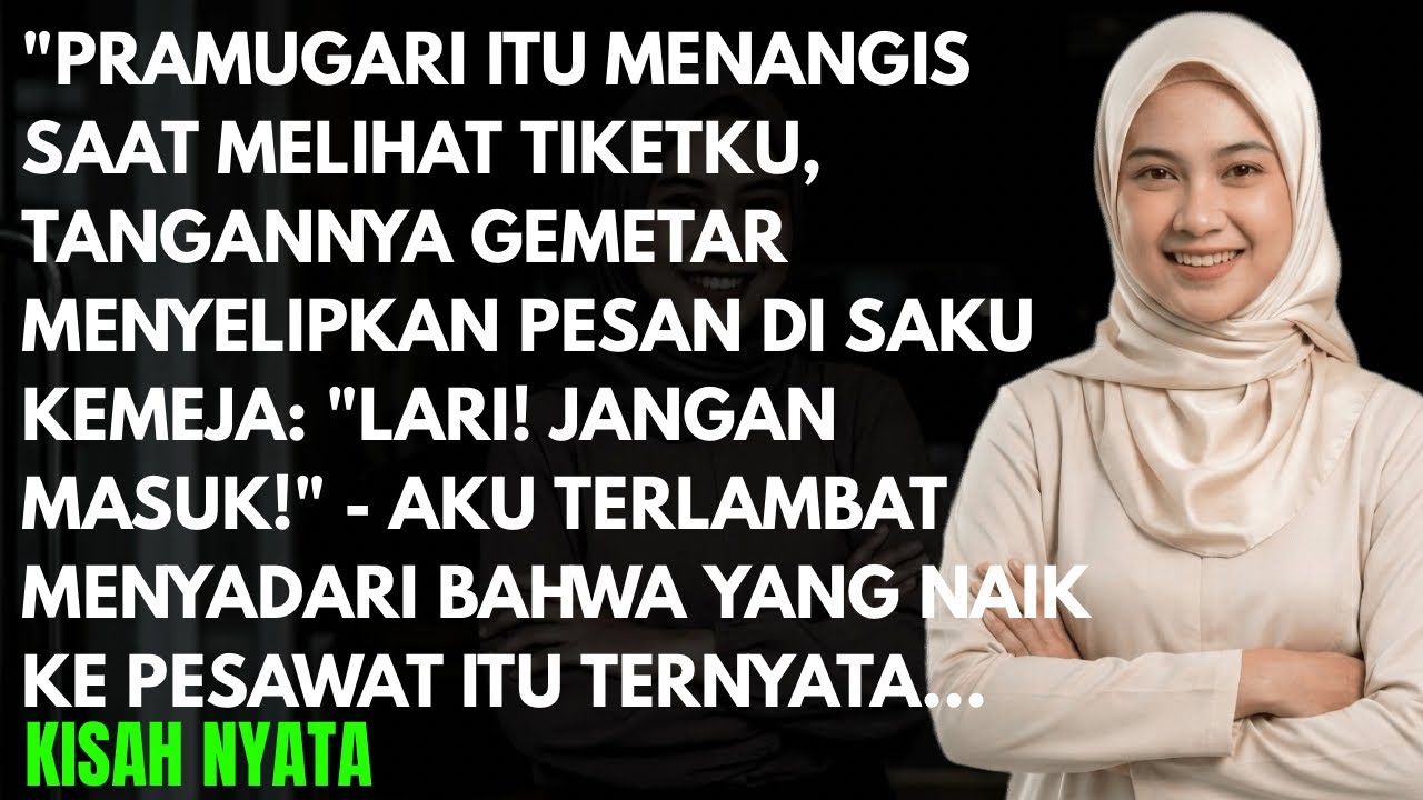 LARI! BISIK PRAMUGARI JANGAN NAIK PESAWAT HARI INI SAMBIL MENYELIPKAN TISU AKU SYOK TERNYATA...