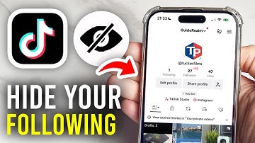 How To Hide TikTok Following List