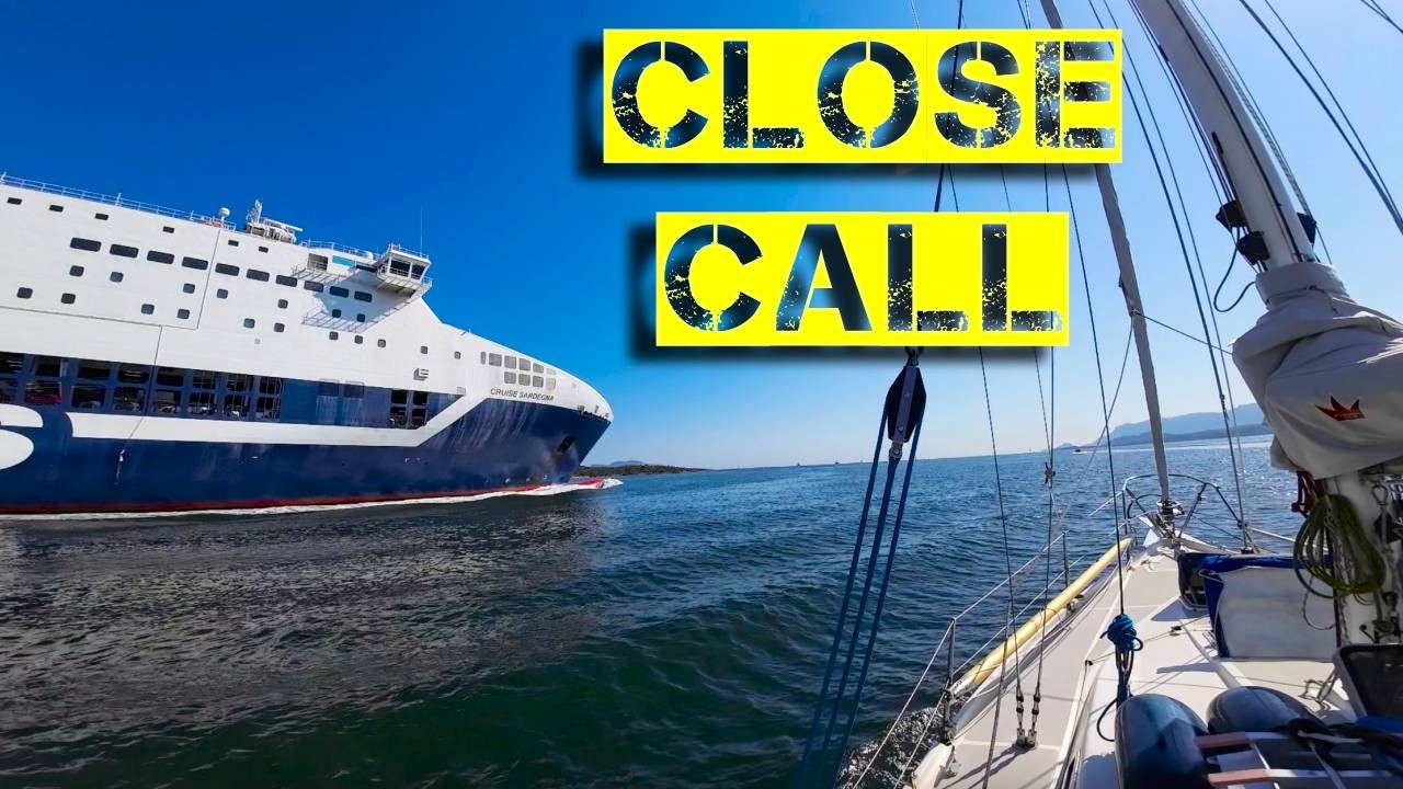 ⁣One Last Night in Olbia… Then THIS Giant Ship Appeared! 🛳️⛵️ | GoodJibesOnly