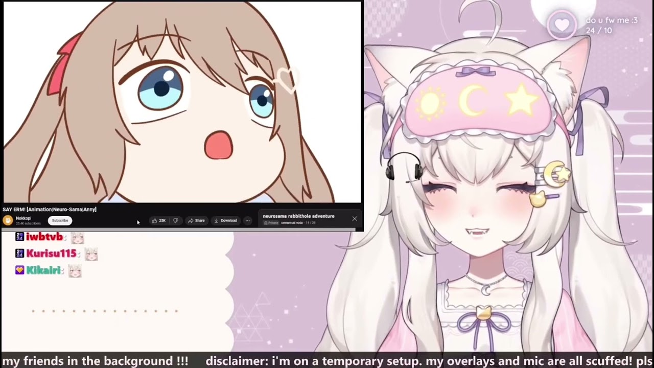 Cweamcat reacts to some Neurosama animations