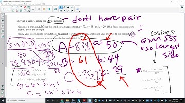 solving a word problem using law of cosines