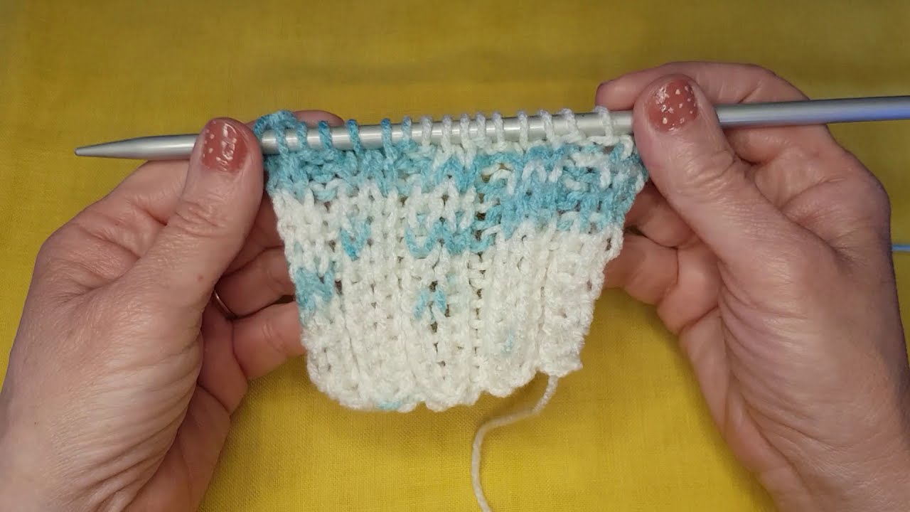 Πλέξιμο με βελόνες διπλό λάστιχο - Knitting with needles double rubber