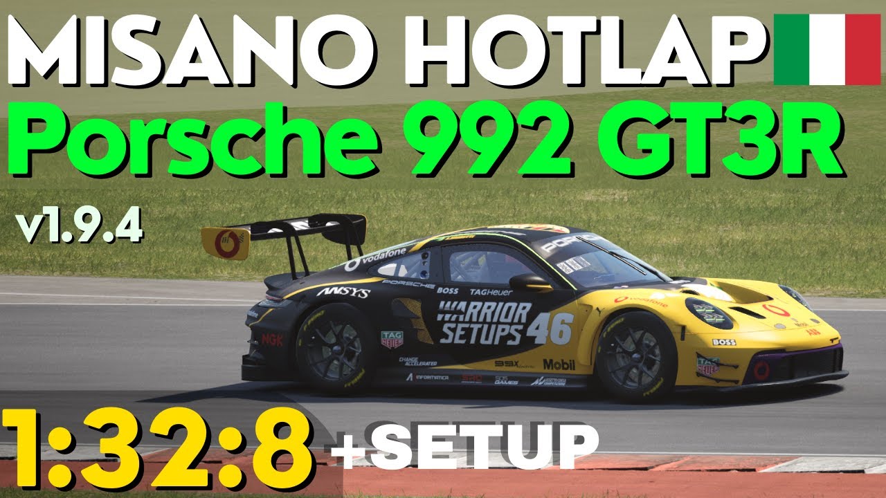 Porsche 992 GT3 R - ACC v1.9.4 | MISANO + Setup (1:32.8) - Assetto ...