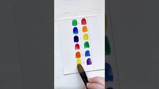 How to mute watercolors for fall