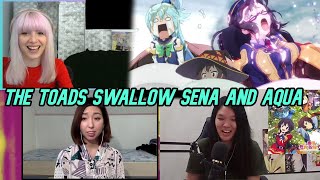 The Toads Swallow Sena And Aqua Konosuba - Reaction Mashup