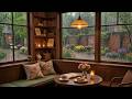 (NO ADS) Intimate Café Jazz Vibes | Gentle Piano and Rainy Day Ambience for Focus & Calm