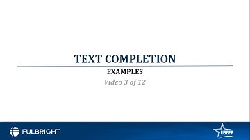 GRE Verbal | Part 3 | USEFP