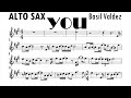 Gambar cover YOU Basil Valdez Alto Sax Sheet Backing Track Play Along Partitura