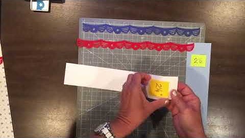 Technique Class: Fast Patriotic Borders using CM Creative Memories Flag Banner Punch