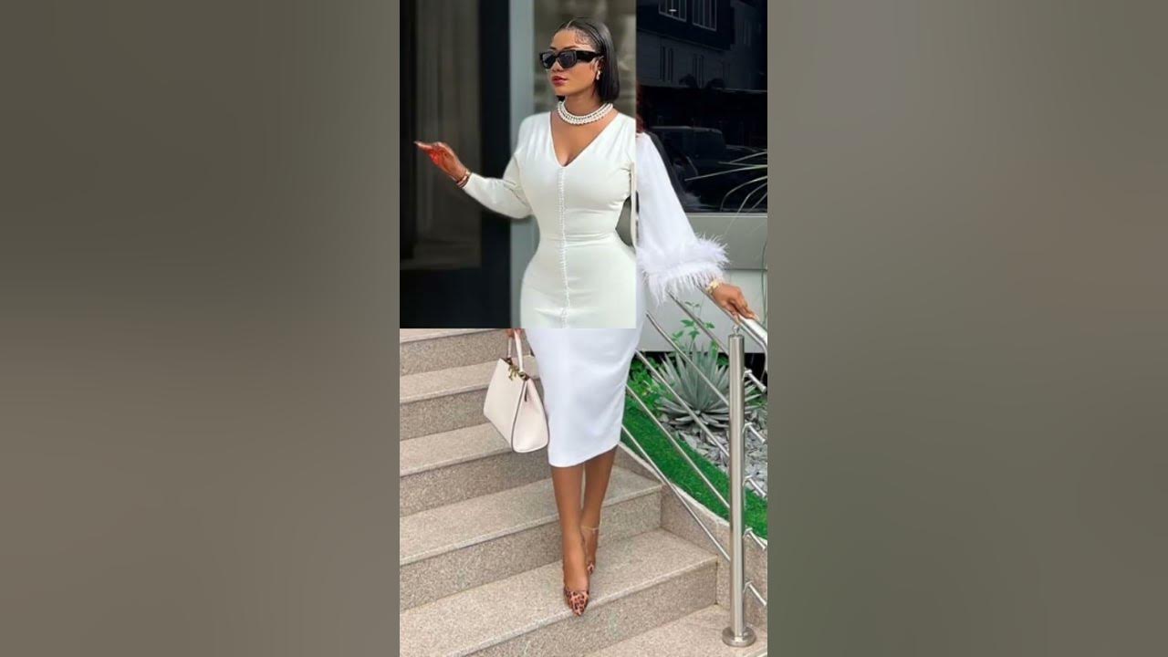 Stunning casual white dress for Christmas party 🎉🥳🎉dressesforchristmas