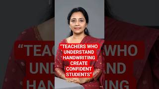 “Teachers who understand handwriting understand students better…”#motivation