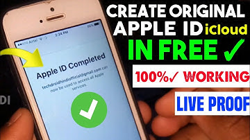 How To Make iPhone iCloud ID || Create Original Apple ID Permanently