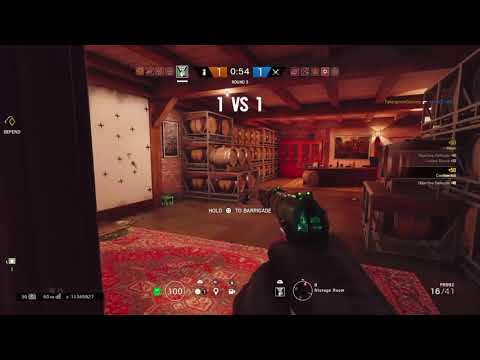 1st Caveira pistol only 1v5 ace