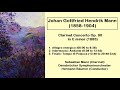 Capture de la vidéo Johan Gottfried Hendrik Mann (1858-1904) - Clarinet Concerto Op. 90 In C Minor (1885)