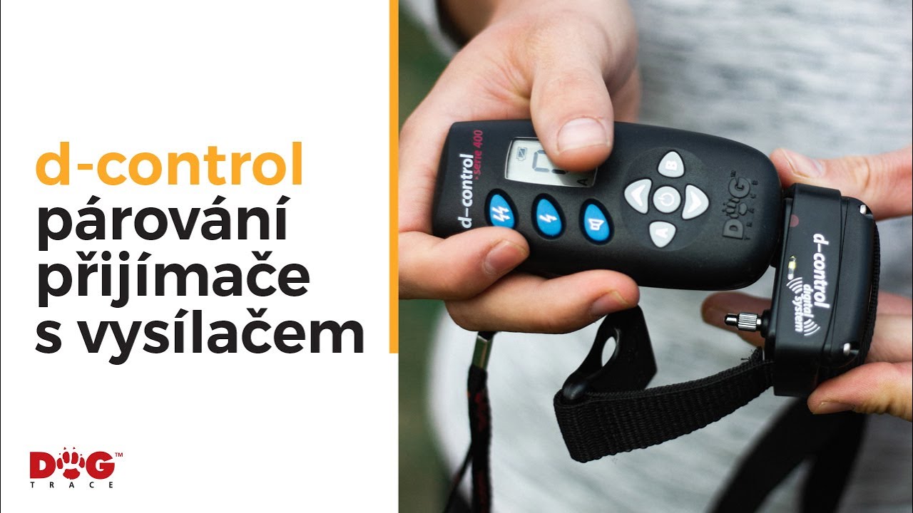 Zapínání/vypínání a párování výcvikového obojku d-control | Dogtrace