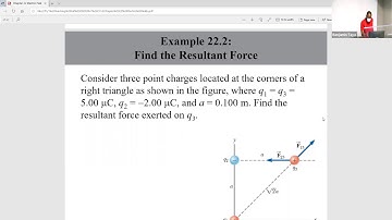 Coulomb’s Law - Resultant force on a test charge example