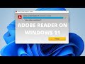 Download and Install Adobe Reader on Windows 11