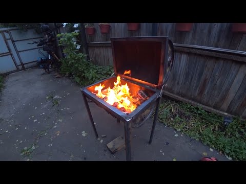 Барбекю из бочки BBQ часть1