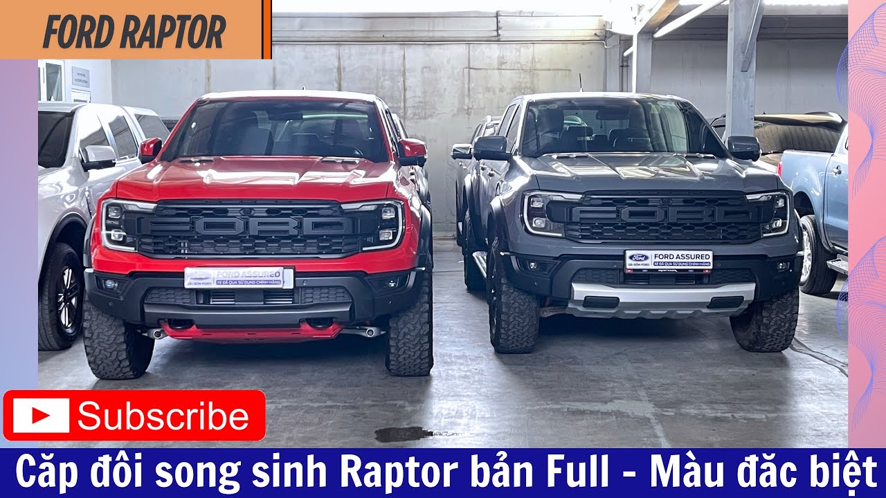 XE LƯỚT: Cặp đôi song sinh Ford Raptor 2023 bản full - Màu đặc biệt 🚗🚗