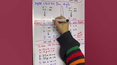 Time Conversions (12-hour clock time to 24-hour clock time and vice versa)