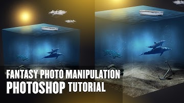 Photo Manipulation Photoshop Tutorial - Ocean Cube