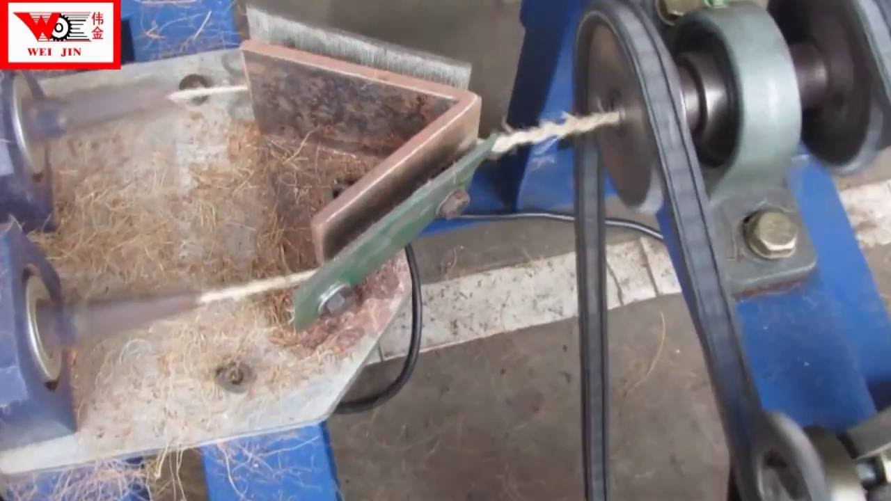 Coconut Rope Making Machine coconut short fiber rope making machine for short fiber+86 13531096802 ...