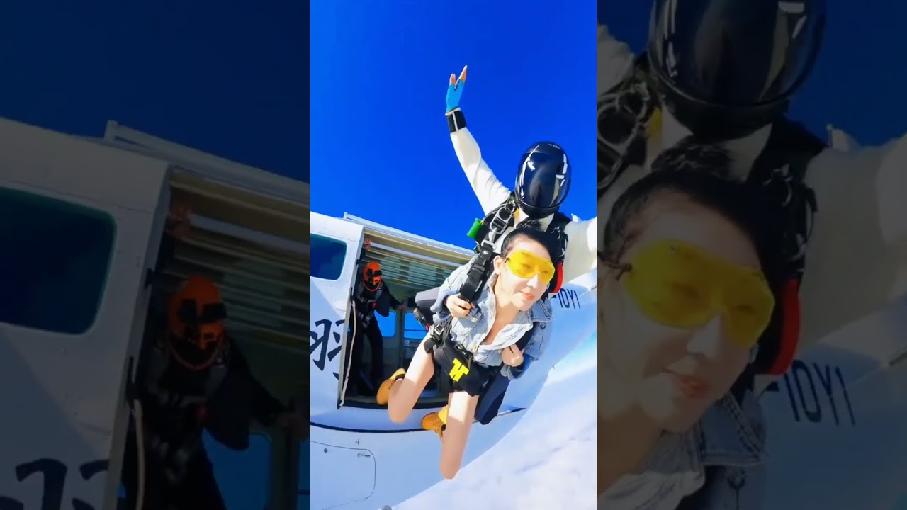 Epic Skydiving Thrills: Feel the Rush of the Ultimate Freefall! #skydiving  #shorts #extremesports