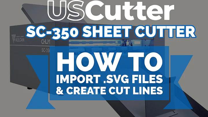 Sticker Machine - How To Import .SVG Files & Create Cut Lines With The SC-350 Sheet Cutter