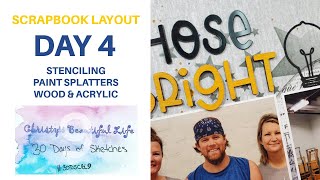 Scrapbook Layout Idea for Pilates | #30DSCBL9 | Process Video