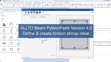 ALLTO Beam PythonParts Version 4.0 - Create Torsion Stirrup Rebar