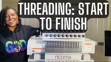 Ricoma Marquee 2001 for Beginners: How to Thread a Multi-Needle Machine #ricoma #embroidery