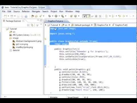 Java programming Lesson 92 Graphics : Java Draw Images 1 - YouTube