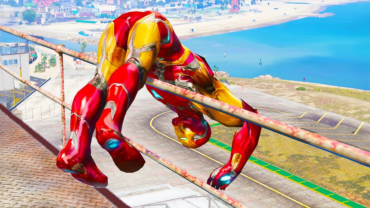 Parkour Fails in GTA - Iron Man
