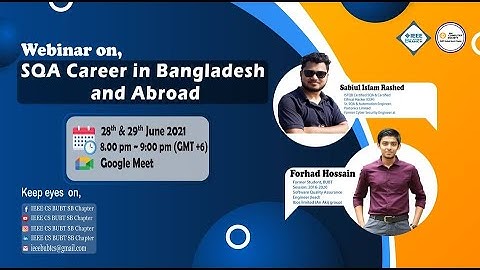 SQA Career in Bangladesh and Abroad Series (Episode 02) | IEEE BUBT STUDENT BRANCH