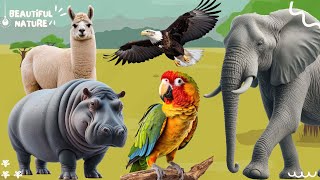The sound of the bustling animal world: Camel, Hippo, Eagle, Elephant, Parrot by Beautiful Nature 196 views 5 days ago 10 minutes, 4 seconds