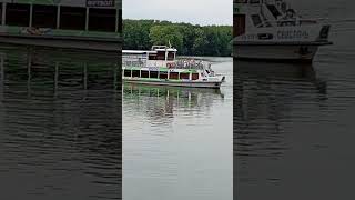 Svisloch River and Ship "Svisloch" Minsk Belarus view Река и пароход "Свислочь" Минск Беларусь