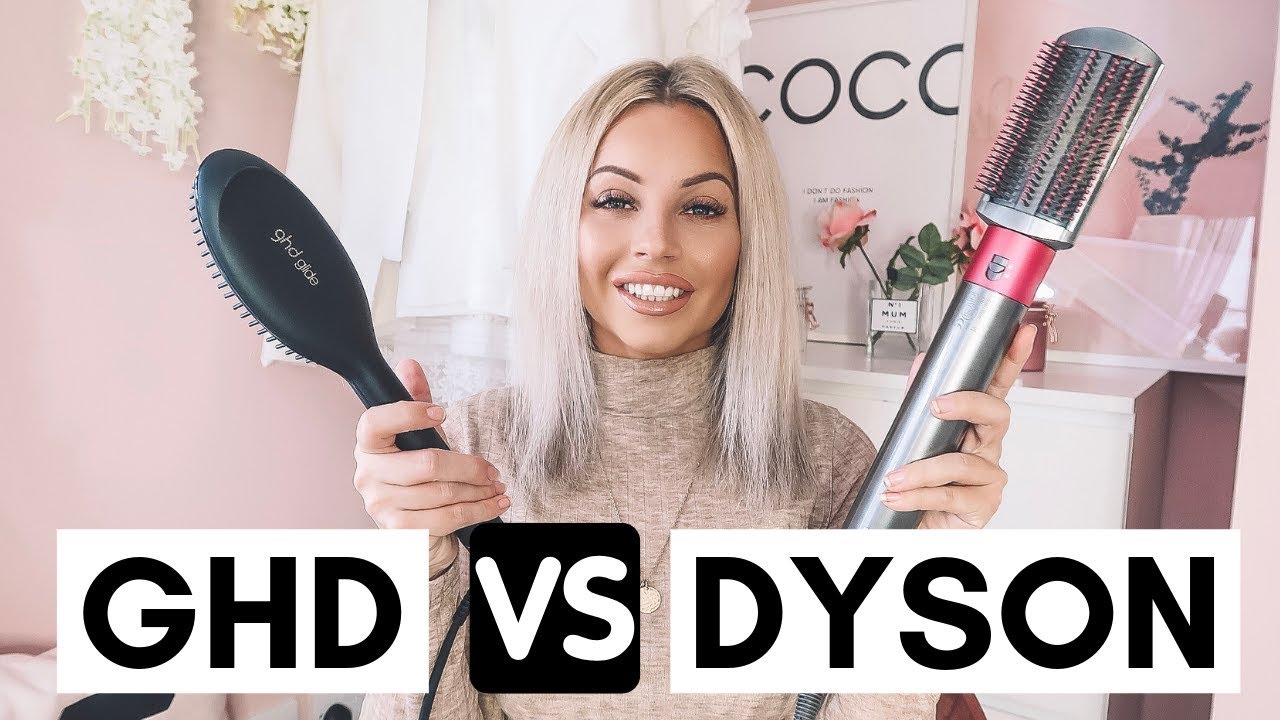 DYSON AIRWRAP VS GHD GLIDE HOT BRUSH | Lucy Jessica Carter - YouTube