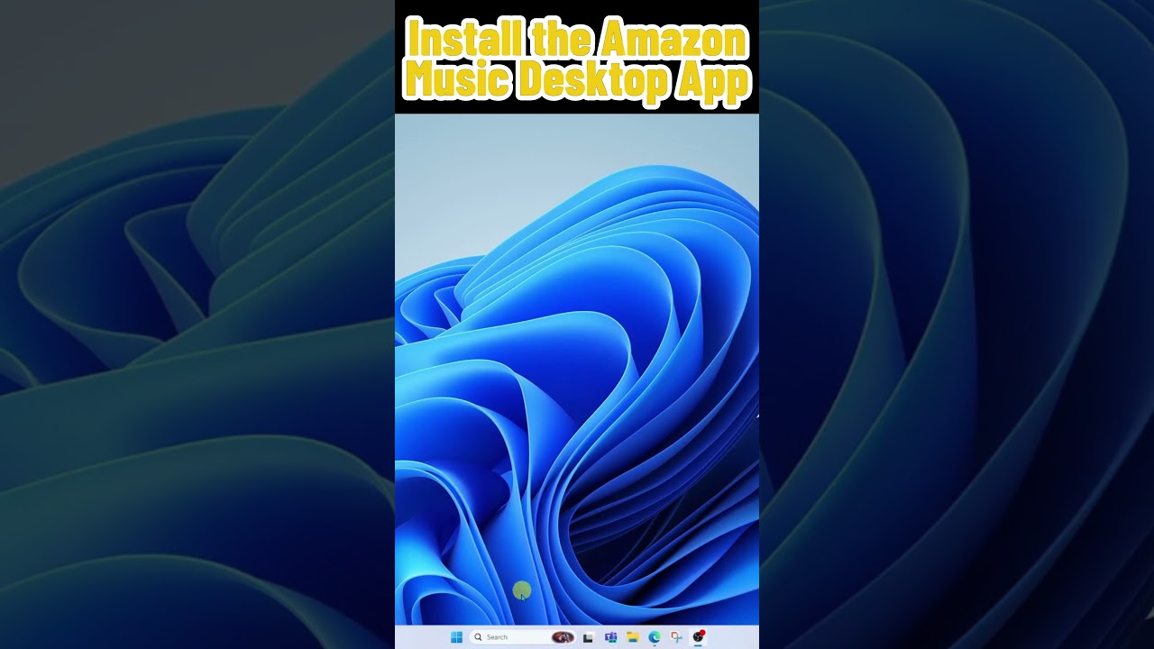 Install the Amazon Music Desktop App #short