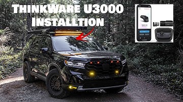 Thinkware U3000 4K / 2K Dash Cam OBD wiring Installation on the Honda Pilot Trailsport