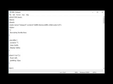 การบันทึกไฟล์ HTML