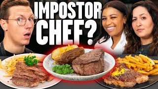 1 Impostor vs. 2 Professional Chefs Cooking Challenge