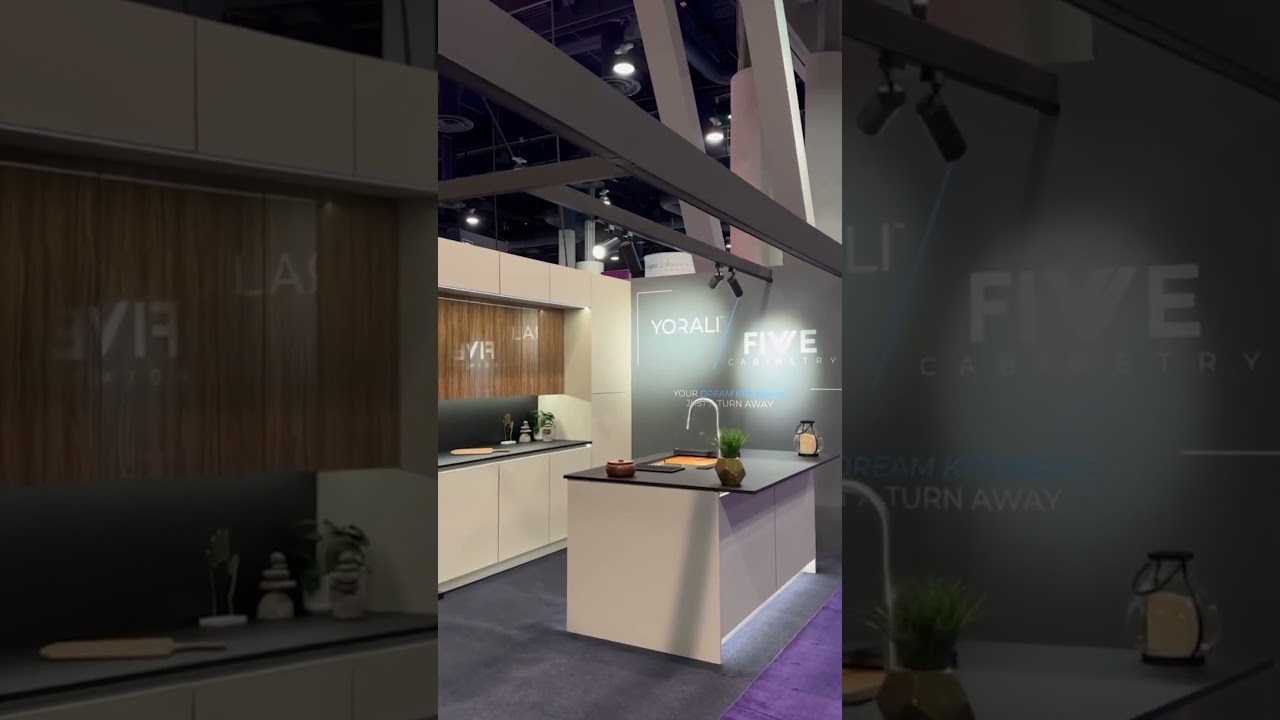 Exciting day AT @kbis_official showcasing our custom cabinet designs