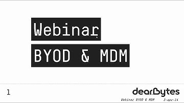 BYOD & MDM - DearBytes en AirWatch