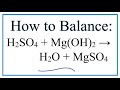 Balancing Chemical Reactions Concepts