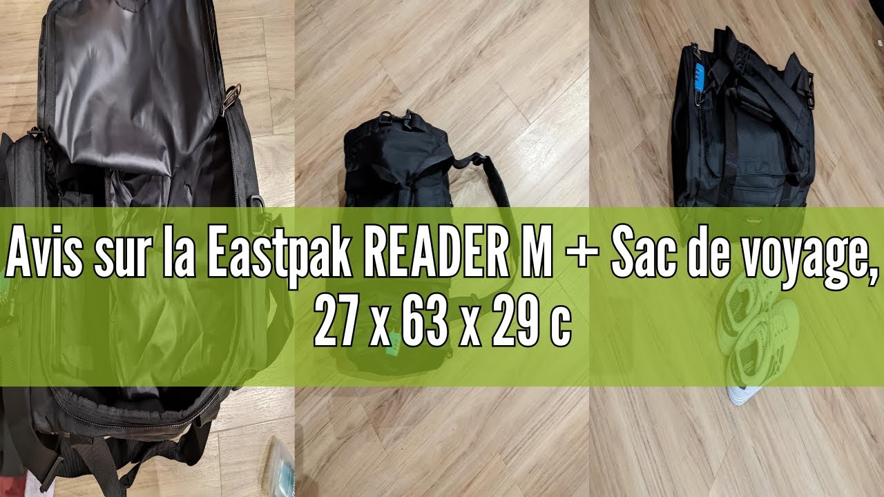 Avis sur la Eastpak READER M + Sac de voyage, 27 x 63 x 29 cm, 51.5 L - Black (Noir)