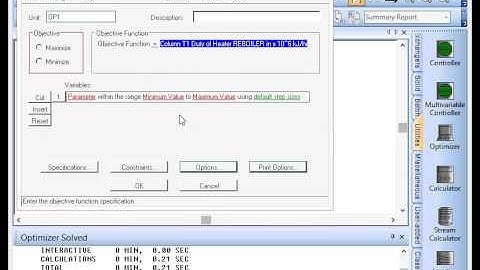 PRO/II Advanced Procedures – Optimizer